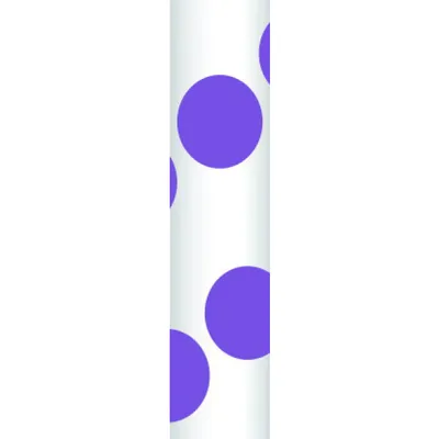 Produktbild von Papierstrohhalme Punkte lila D: 8 mm, 19 cm lang, 16 Stück