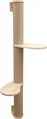 Produktbild von Katzenkratzsäule aus Holz mit Jute, 127 cm