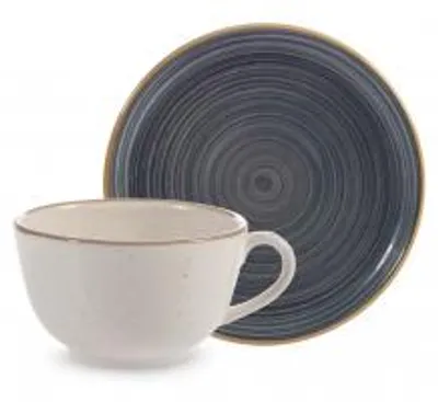 Immagine prodotto di H&H Set 4 Tazze Caffè Ocean Con Piattino In Stoneware Cc 200