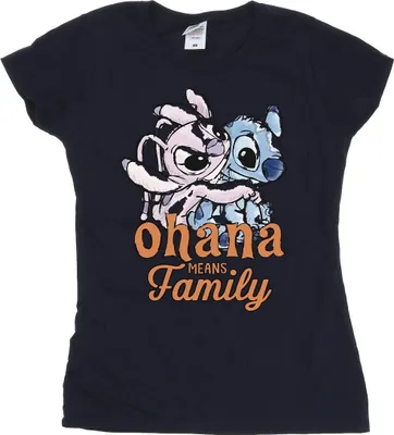 Produktbild von Disney - "Ohana" T-Shirt für Damen BI25761 (S) (Marineblau)