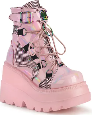 Produktbild von SHAKER-60 Damen Booties von DemoniaCult, Rosa  , EU 36, US 6