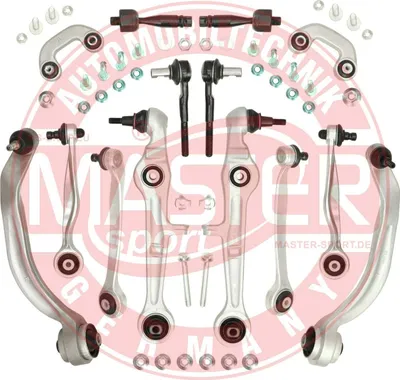 Immagine prodotto di MS 37146/3-KIT-MS Set di bracci di controllo, set di bracci trasversali per l'asse anteriore dell'AUDI A4 B6 Cabriolet (8H7)
