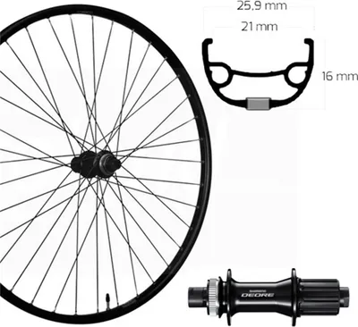 Produktbild von Roland Hinterrad 27,5 Ryde Rival21 Shimano M6010 schwarz