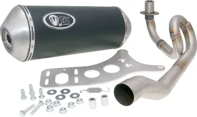Obrázek produktu pro Tlumič výfuku TurboKit GMax 4T, s certifikací ABE, kompatibilní s motocyklem Piaggio X8 125