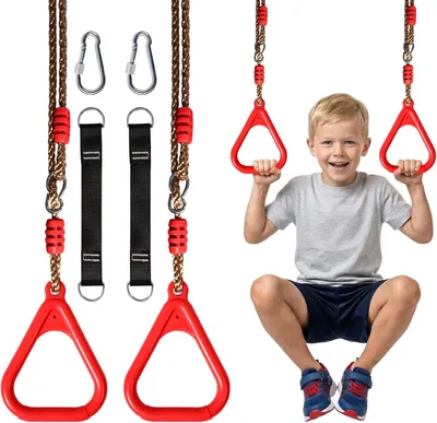 Obrázok produktu pre Gymnastické kruhy 120 kg, nastaviteľná dĺžka, pre vonkajšie použitie