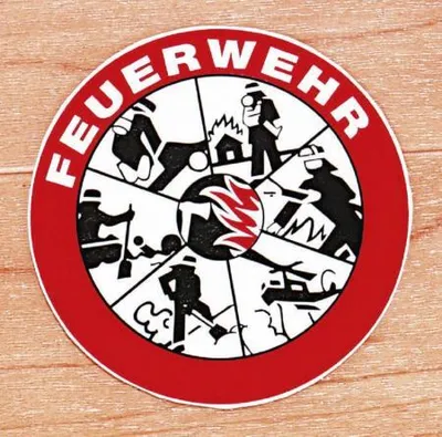 Produktbild von Auto-Aufkleber - Feuerwehrsymbole - 307787 Gr. ca. 10cm - (innen- oder außenklebend)