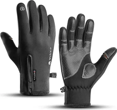 Produktbild von Touchscreen Winterhandschuhe, umklappbare Fingerkuppen, warm, wasserabweisend & winddicht, reflektierend, rutschfest