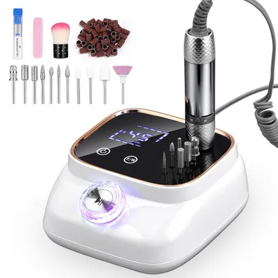 Produktbild von Nagelpflegegerät, Elektrisch Nagelfräser, 45000RPM Maniküre- und Pediküre-Set, Elektrisch Nagelfeile,mit LCD-Display,für Gel-,Acryl-,Natur-&Kunstnägel