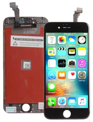 Produktbild von Standard Display Einheit für iPhone 6 schwarz komplett schwarz LCD Bildschirm