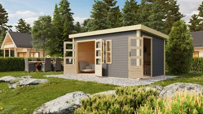 Produktbild von Gartenhaus Schönbuch 2 terragrau