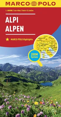 Produktbild von MARCO POLO Länderkarte Alpen 1:800 000