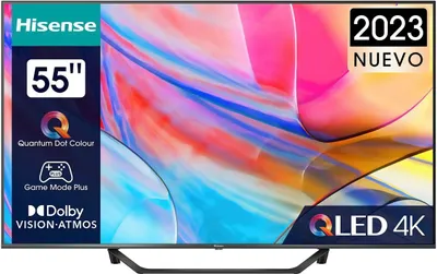 Produktbild von Hisense 55A7KQ, 139,7 cm (55"), 3840 x 2160 Pixel, QLED, Smart-TV, WLAN, Schwarz