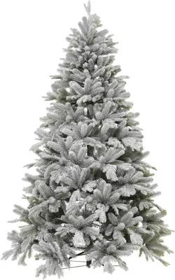 Produktbild von VIVANNO Weihnachtsbaum Polyethylen NORDMANN SNOW 180 Rund, Weiß naturgetreu - 127x180 cm