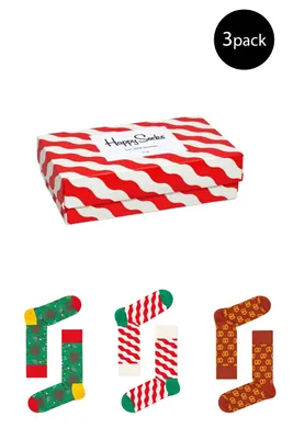 Produktbild von Happy Socks sokken, X-mas Gift Box (3-pack)