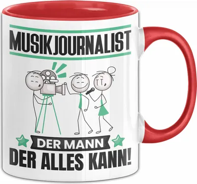 Produktbild von Musikjournalist Tasse Geschenk für Musikjournalist Der Mann Der Alles Kann Geschenkidee zum Geburtstag (Rot)