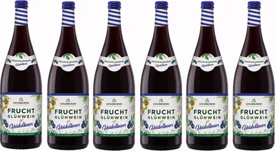 Produktbild von Katlenburger Heidelbeere Fruchtglühwein süß und fruchtig 6 x 1000ml