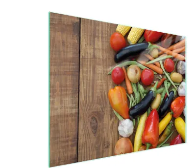 Image de Planche à découper en verre 52x40 Légumes