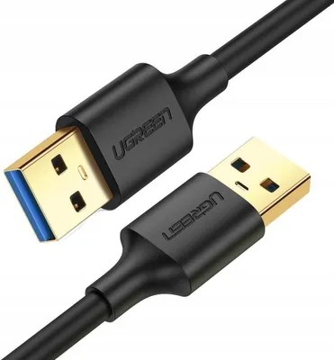 Image de Kabel USB Ugreen USB-A - USB-A 2 m Czarny (10371)
