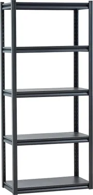 Immagine prodotto di Scaffali di stoccaggio 16" P x 32" L x 72" A Scaffalatura da garage a 5 ripiani