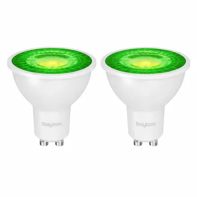 Immagine prodotto di Faretto LED GU10 verde 7W 38° - Set da 2 - Lampada decorativa per feste ed eventi - Illuminazione da giardino colorata - Illuminazione d'accento - Ristorazione - Luci d'effetto
