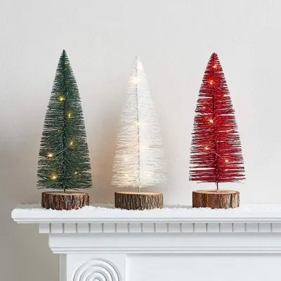 Immagine prodotto di Mini decorazione per albero di Natale, 12 cm, LED, alimentata a batterie