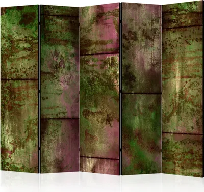 Produktbild von 5-teiliger Einseitiger Vlies Paravent - Living Wall II [Room Divders] 225x172 cm Muster f-A-0759-z-c