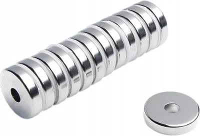 Produktbild von Neodym Magnete Ringmagnet  22x6x5 mm N38 1 Stück, Extrem stark, Magnettafeln, Kühlschränke, Whiteboards, DIY