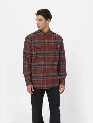 Produktbild von Dickies Flex Flannel L/S Shirt, Rot Kariert, M