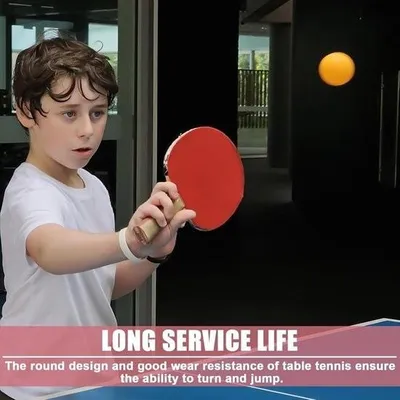 Produktbild von Bunte Tischtennisbälle - 50 Stück - wiederverwendbare Tischtennisbälle - 40 mm - multifunktional - Ballwurfmaschine - Berufsausbildung - inklusive.