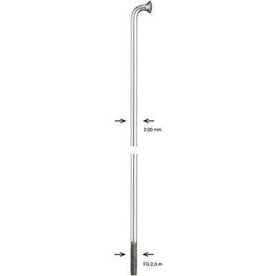 Produktbild von Alpina Speichen Zink 2X138Mm