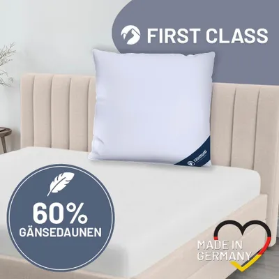 Produktbild von Daunenkissen 80x80 cm, Kissen 60% Gänsedaunen / 40% Gänsefedern, DOWNPASS, CASIMUM