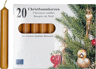 Immagine prodotto di KCB 250 223-01 Candele ad albero Ø 1,2 cm, H 9,6 cm, naturale (confezione da 20)