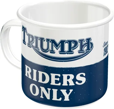 Image de Nostalgic-Art - Tasse en émail - Triumph - Triumph Riders Only