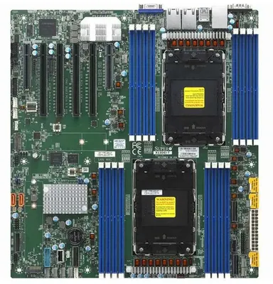Produktbild von Supermicro MBD-X13DEI-T, Intel, LGA 4677 (Socket E), Intel® Xeon®, DDR5-SDRAM, 4 TB, DIMM