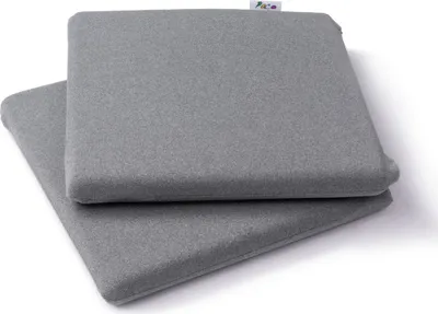 Produktbild von Sitzkissen Stuhl Bürostuhl Sitzpolster Sitzauflage Stuhlauflage 2er Set 40x40x4cm