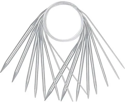 Produktbild von Famanu Rundstricknadeln Set - 6 Größen - Edelstahl - Ergonomisches Design