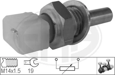 Produktbild von ERA Kühlmitteltemperatursensor 330115 für VW GOLF III (1H1)