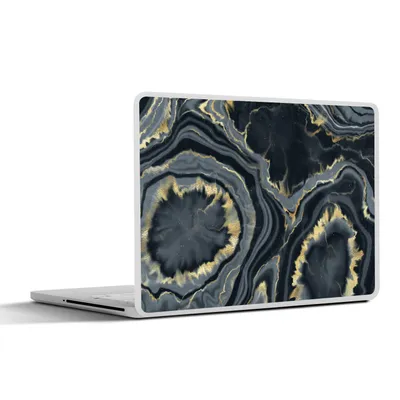 Produktbild von MuchoWow® Laptop Aufkleber Sticker Cover Geode - Gold - Marmor - Steine 25x18 cm - Laptop-Deko