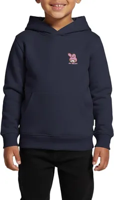 Produktbild von Spreadshirt My Melody Stick Portrait Kinder Premium Hoodie, 134/140 (8 Jahre), Navy