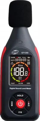 Immagine prodotto di Fonometro 30-130 dB, display LCD, PC