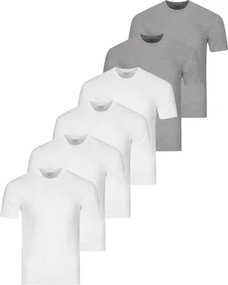 Produktbild von RAGMAN 6er Pack Basic Unterhemd / Shirt Kurzarm Bequem und atmungsaktiv, Vielseitiges Basic, Optimale Passform