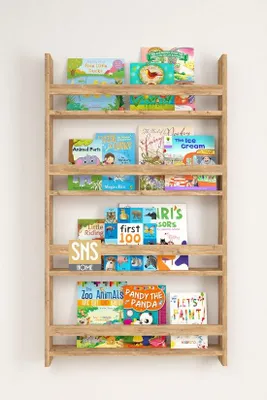 Immagine prodotto di Scaffale per bambini Bofigo Montessori con 4 ripiani in MDF Pijnboom 74 x 120 cm