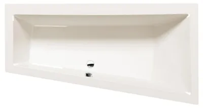 Produktbild von Polysan ANDRA R asymmetrische Badewanne 180x90x45cm, rechts, ivory