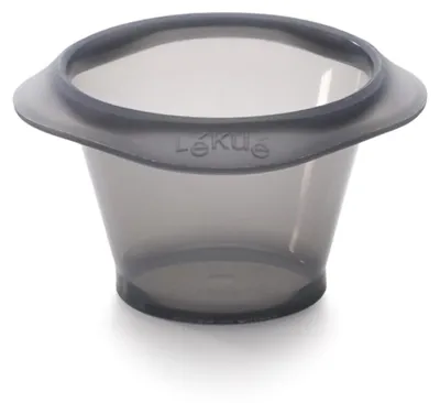 Image de Lékué, ensemble de 6 moules à cupcakes en silicone, noir et transparent