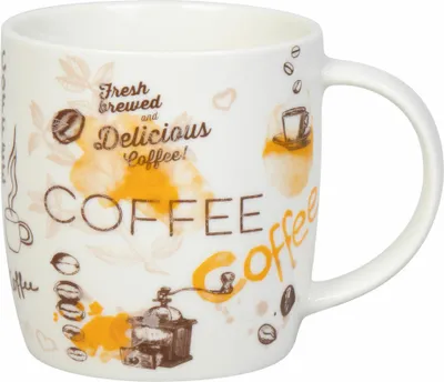 Produktbild von Könitz Becher Delicious Coffee, Tasse, New Bone China, Bunt, 400 ml, 11 7 275 2817