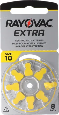Productafbeelding van Zink-lucht batterij, 10, 1,4V, extra, verpakking voor detailhandel (8 stuks)