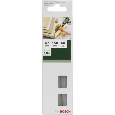 Image de Bosch - Heißkleber-Sticks - für Holz, Leder - 10 Stücke - 7 mm - Länge: 150 mm (2609256A04)