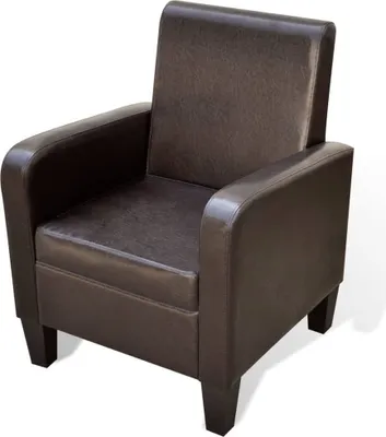 Image de Fauteuil Marron Similicuir