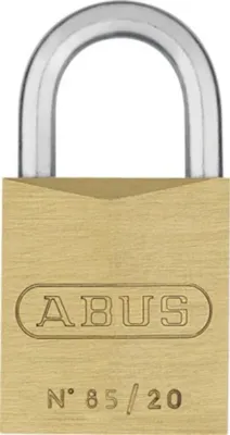 Produktbild von Abus Messing-Vorhangschloss, Serie 85, Typ 85/20 02355 (Zylinder-Vorhangschloß)