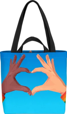 Produktbild von VOID Herz Pride LGBTQ Tasche 33x33x14cm,15l Einkaufs-Beutel Shopper Einkaufs-Tasche Bag